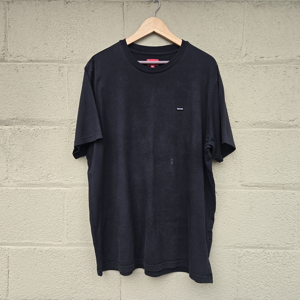 Supreme Small Box Logo Short Sleeve Black T Shirt Men ● XL